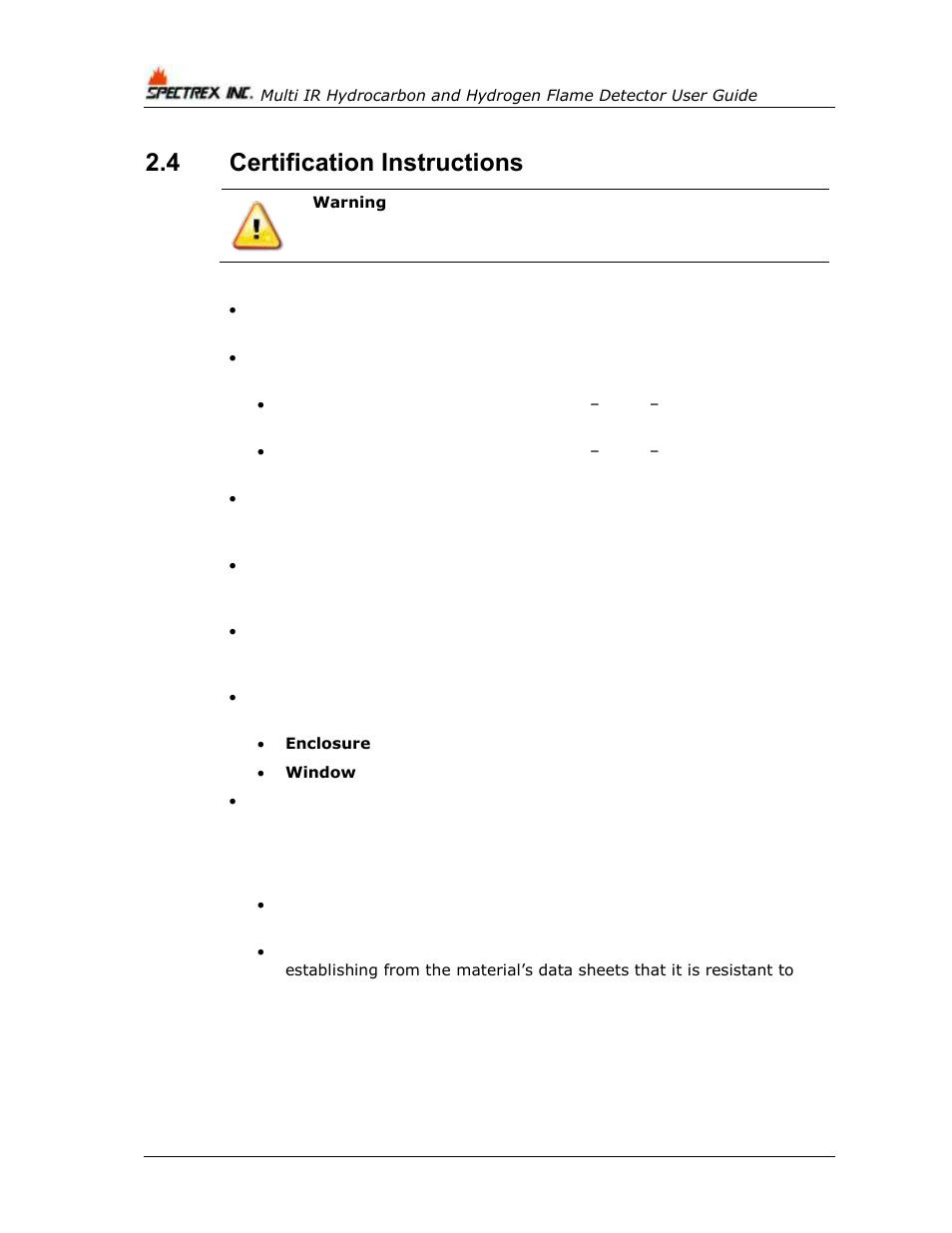 4 certification instructions, Certification instructions, Installation cables | Spectrex 40/40M Multi IR Flame Detector User Manual | Page 34 / 80