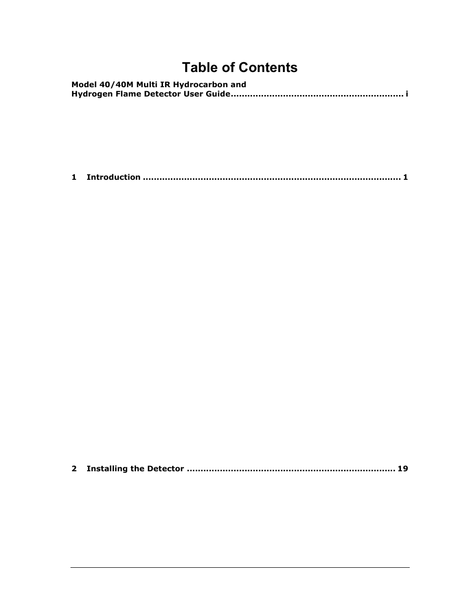 Spectrex 40/40M Multi IR Flame Detector User Manual | Page 7 / 80