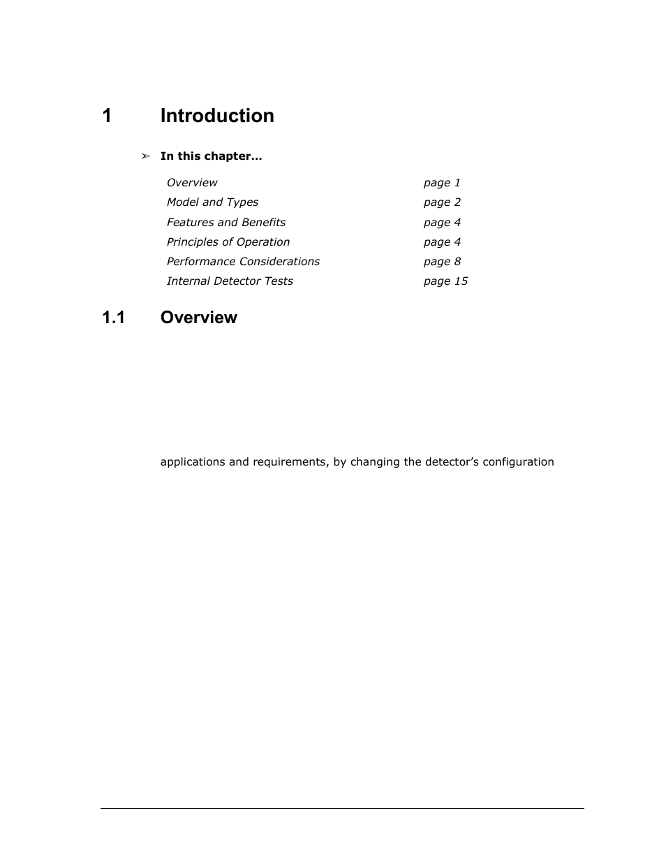 1 introduction, 1 overview, Introduction | Overview, 1introduction | Spectrex 40/40UFL Ultra Fast UV/IR User Manual | Page 13 / 78