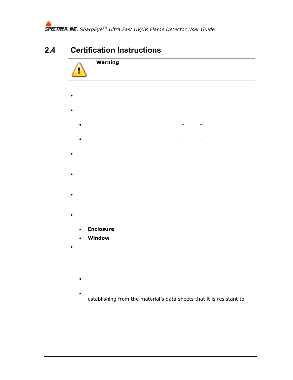 4 certification instructions, Certification instructions, Installation cables | Spectrex 40/40UFL Ultra Fast UV/IR User Manual | Page 34 / 78