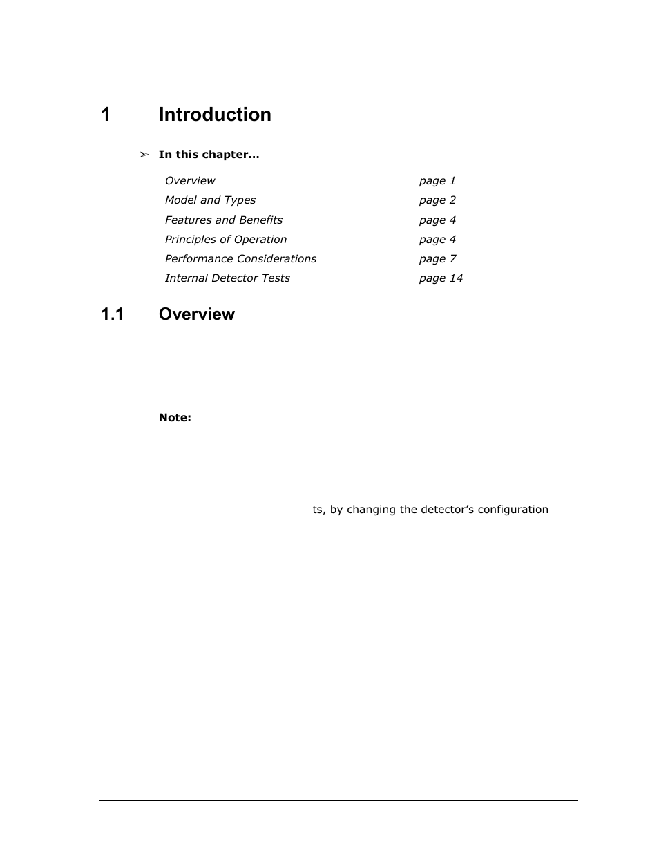 1 introduction, 1 overview, Introduction | Overview, 1introduction | Spectrex 40/40U-UB - UV Flame Detector User Manual | Page 13 / 80