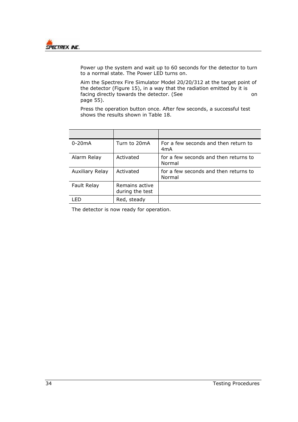 Spectrex 40/40R - Single IR Flame Detector User Manual | Page 46 / 76