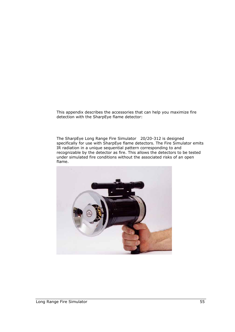 D accessories, D.1 long range fire simulator | Spectrex 40/40R - Single IR Flame Detector User Manual | Page 67 / 76