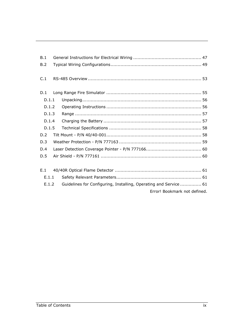 Spectrex 40/40R - Single IR Flame Detector User Manual | Page 9 / 76