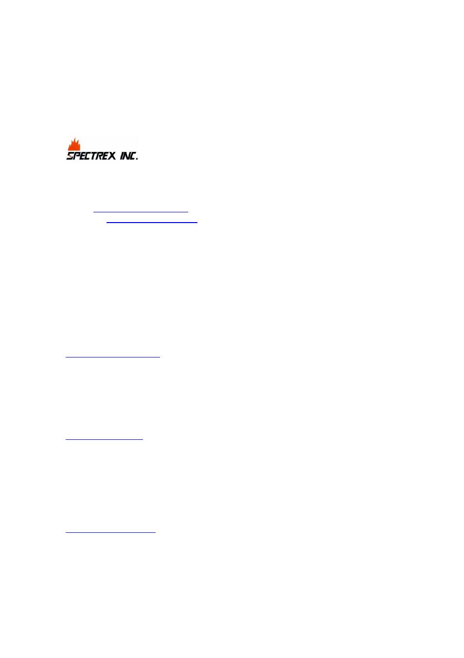 Technical support | Spectrex 20/20MI - Mini Triple IR (IR3) Flame Detector User Manual | Page 63 / 63