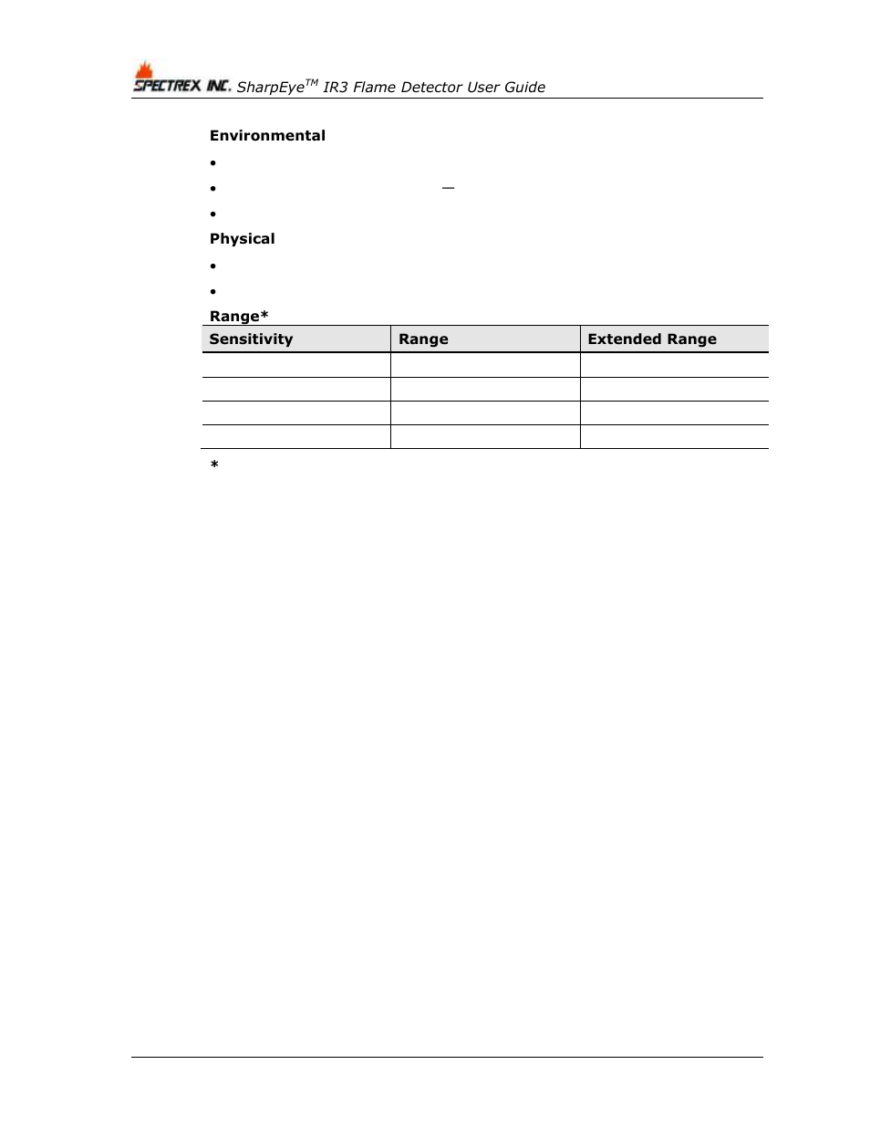 Spectrex 20/20MPI - Commercial IR3 Flame Detector User Manual | Page 60 / 62