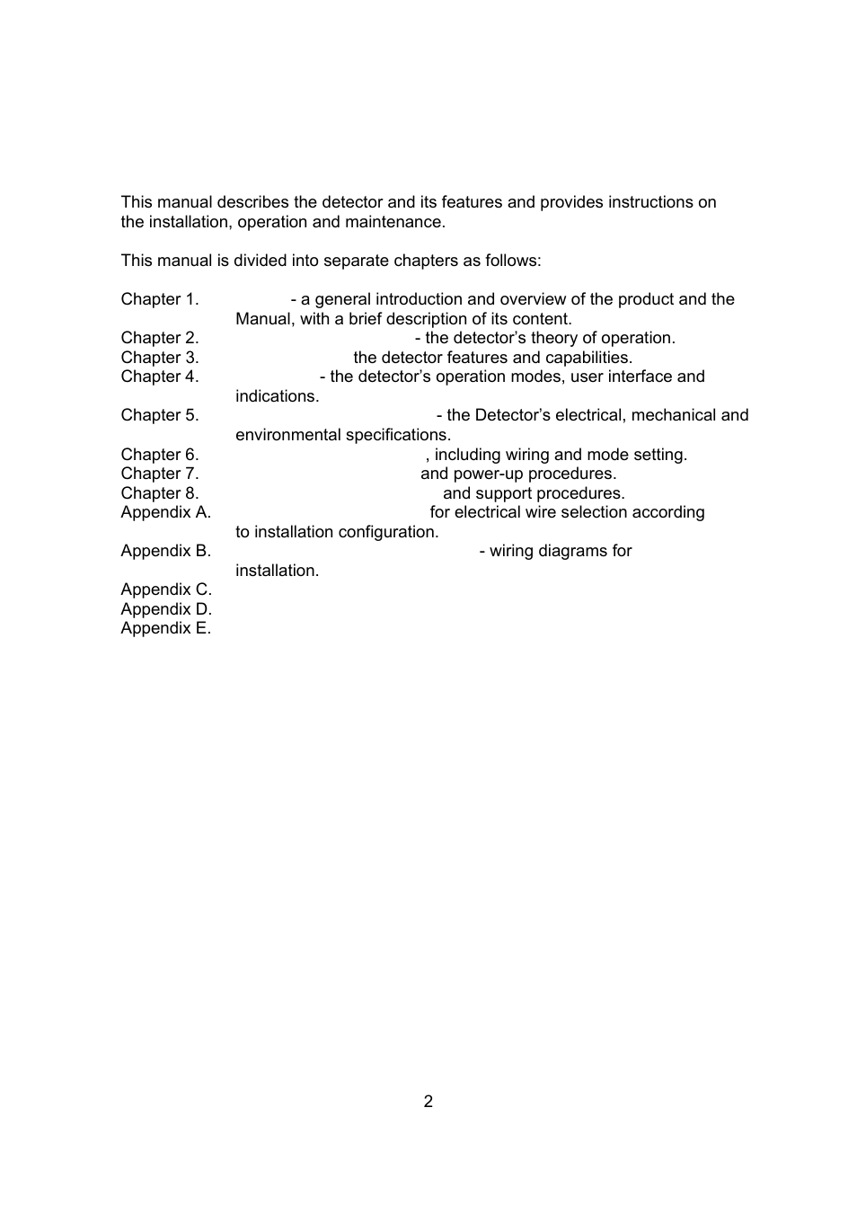 Spectrex 20/20CTIN-CTIP Flame Detector User Manual | Page 10 / 62