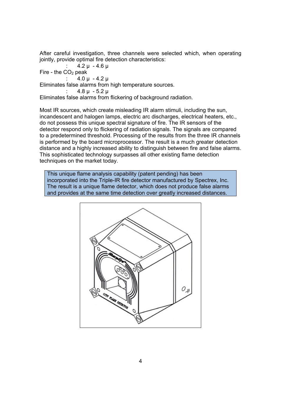 Spectrex 20/20CTIN-CTIP Flame Detector User Manual | Page 12 / 62