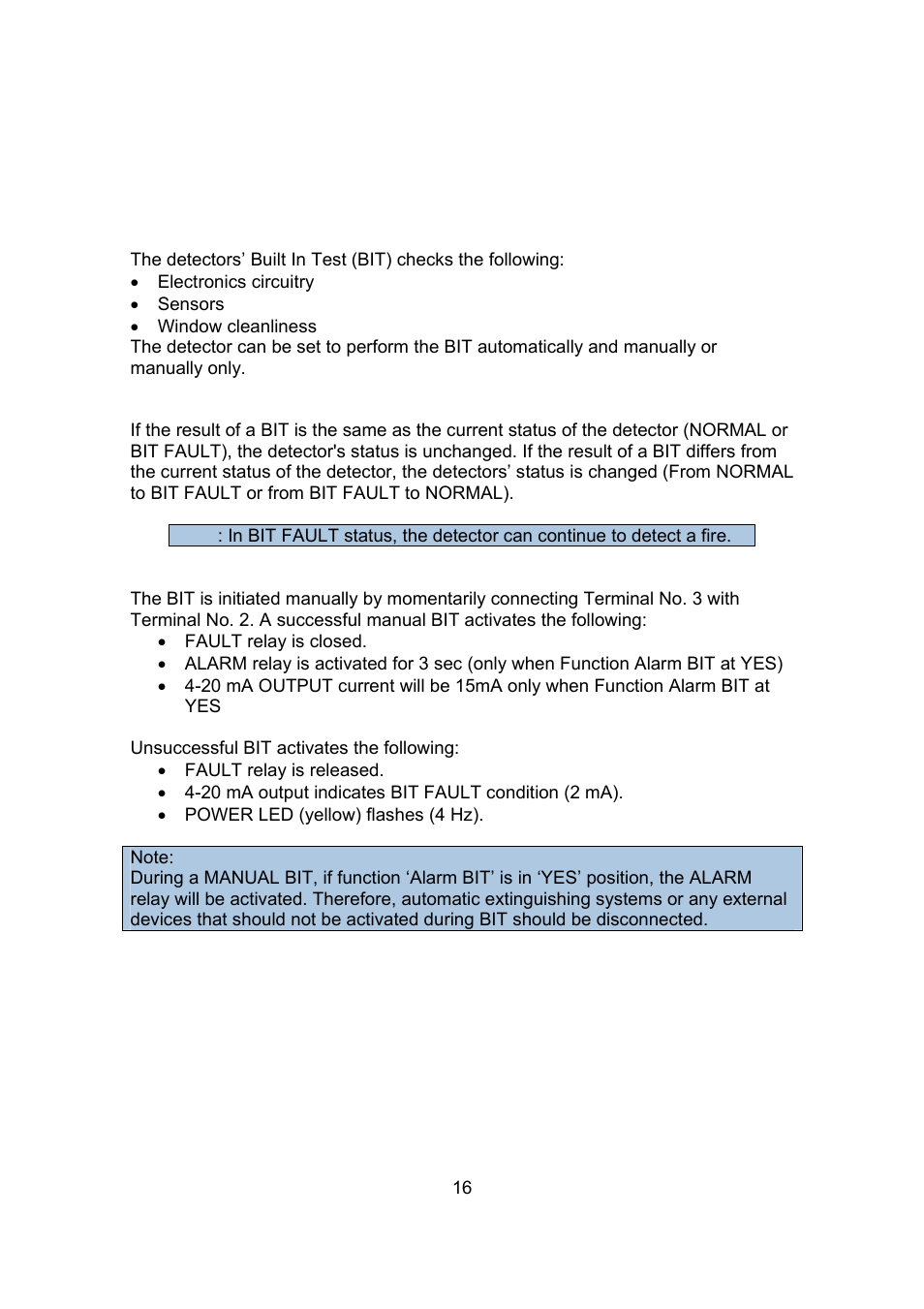 Spectrex 20/20CTIN-CTIP Flame Detector User Manual | Page 24 / 62