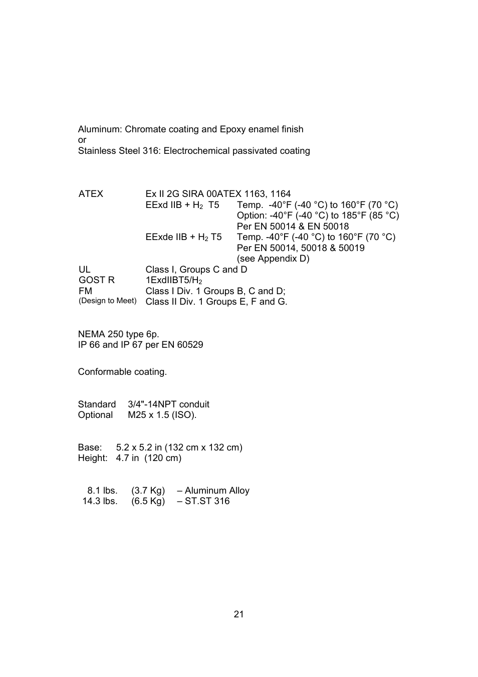 Spectrex 20/20CTIN-CTIP Flame Detector User Manual | Page 29 / 62