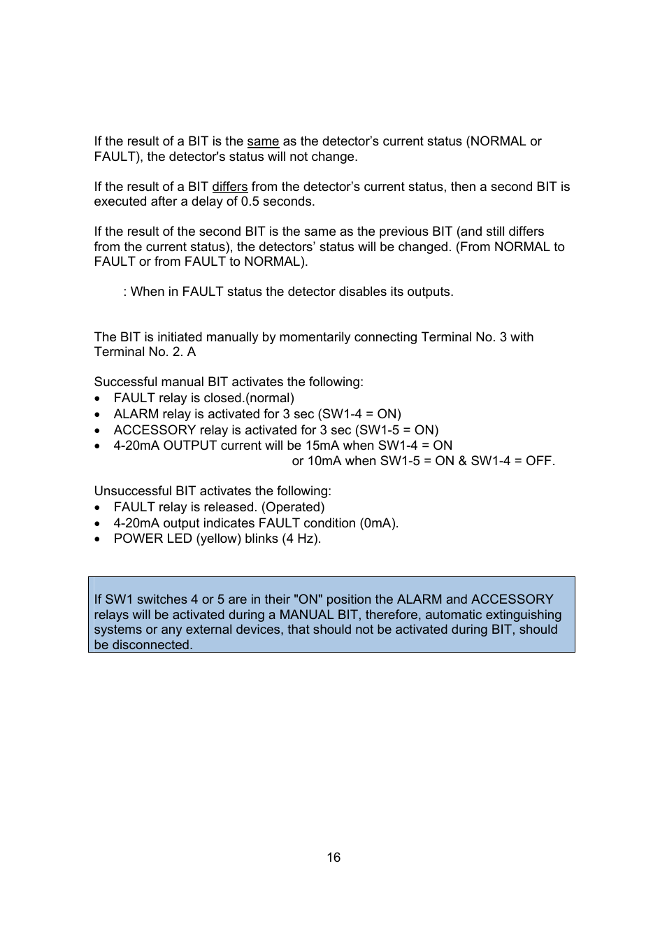 Spectrex 20/20SI Triple IR (IR3) Flame Detector User Manual | Page 24 / 62