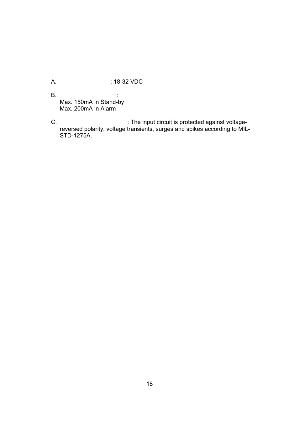 Technical specifications | Spectrex 20/20SI Triple IR (IR3) Flame Detector User Manual | Page 26 / 62