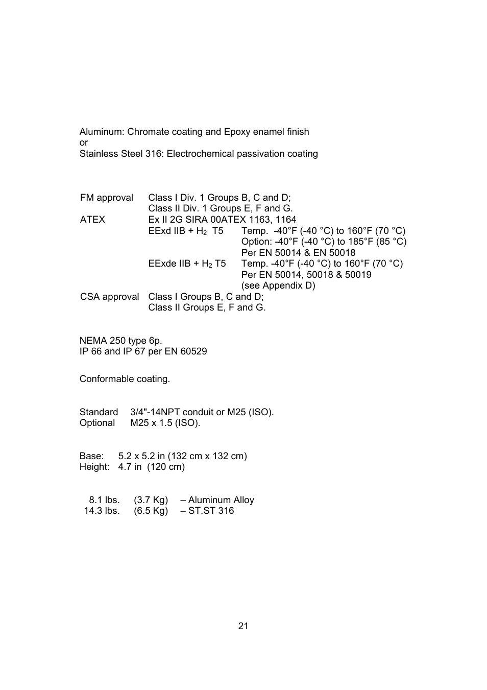 Spectrex 20/20SI Triple IR (IR3) Flame Detector User Manual | Page 29 / 62