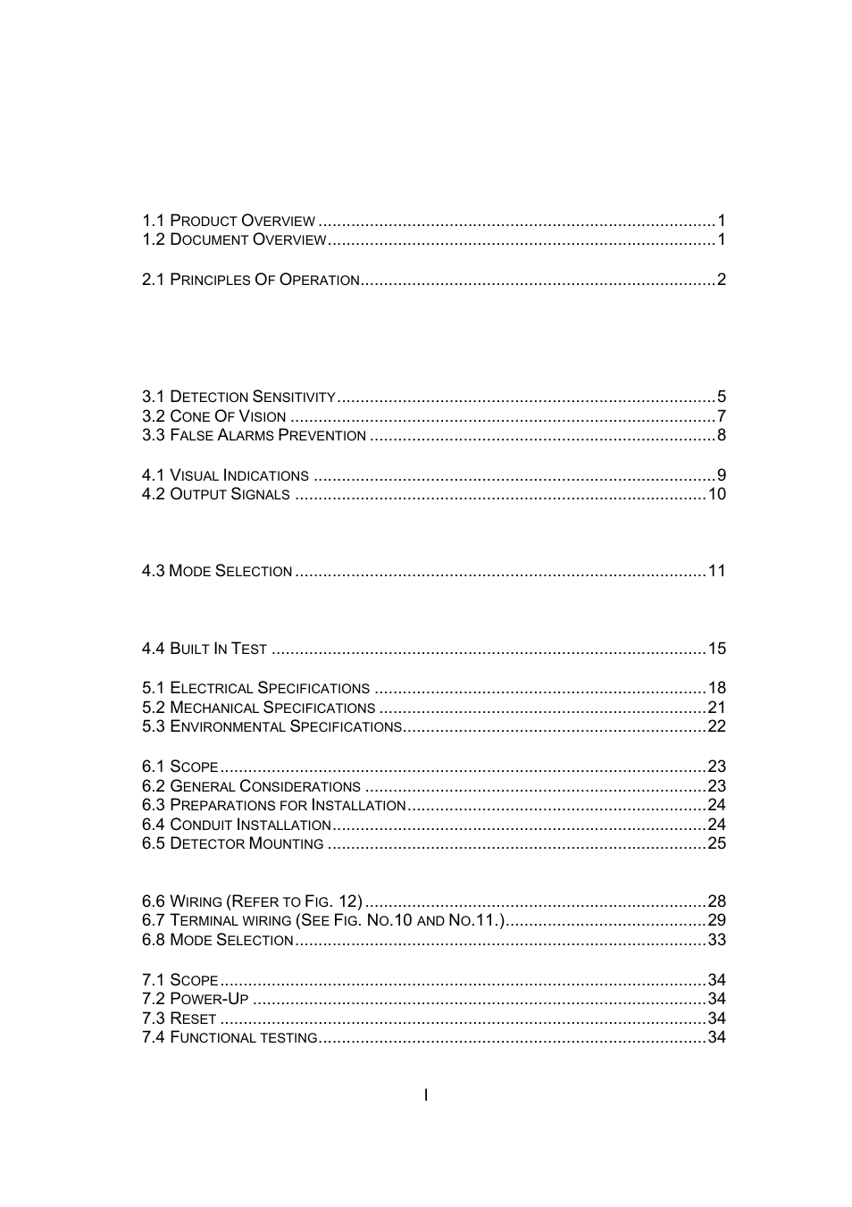 Spectrex 20/20SI Triple IR (IR3) Flame Detector User Manual | Page 5 / 62