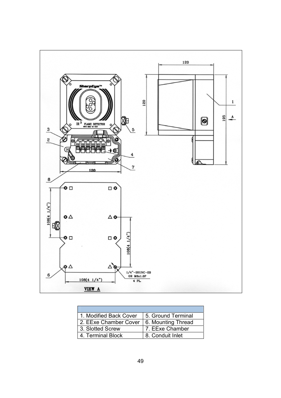 Spectrex 20/20SI Triple IR (IR3) Flame Detector User Manual | Page 57 / 62