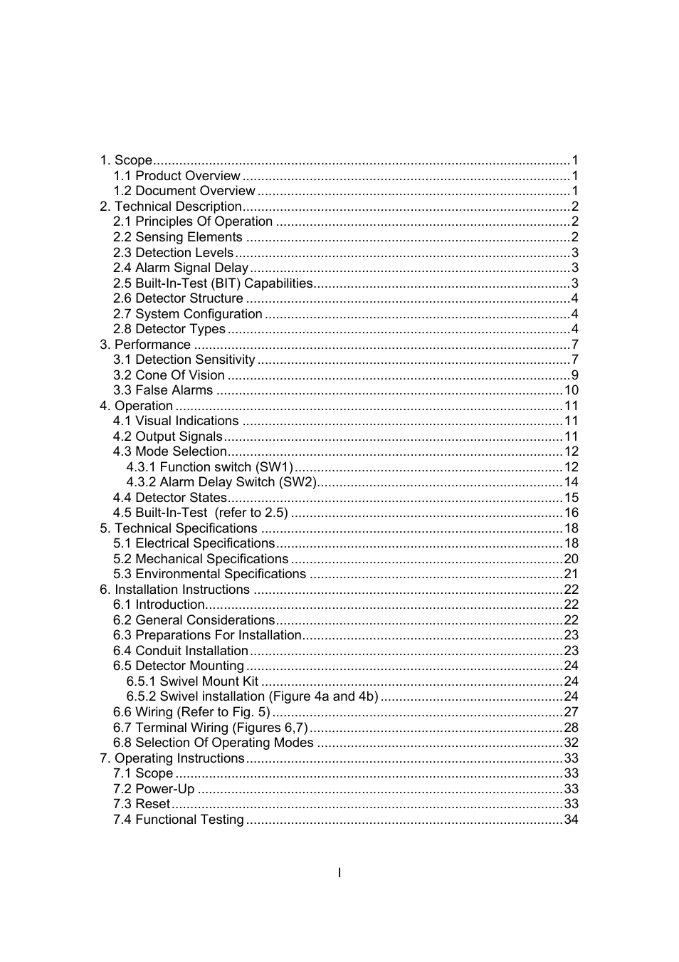 Spectrex 20/20L (LB) - UV/IR Flame Detector User Manual | Page 5 / 59