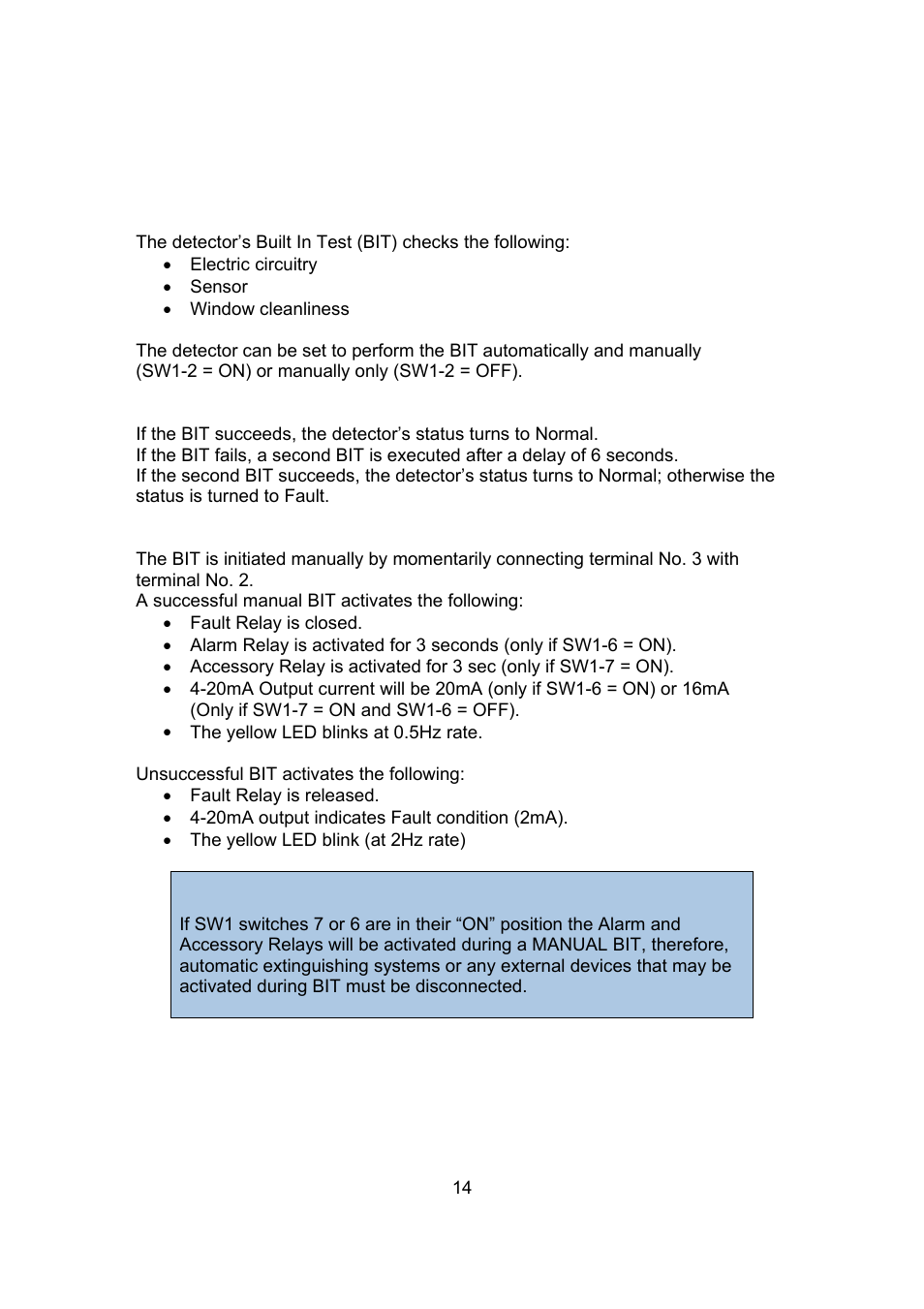 Spectrex 20/20U (UB) - UV Flame Detector User Manual | Page 22 / 57