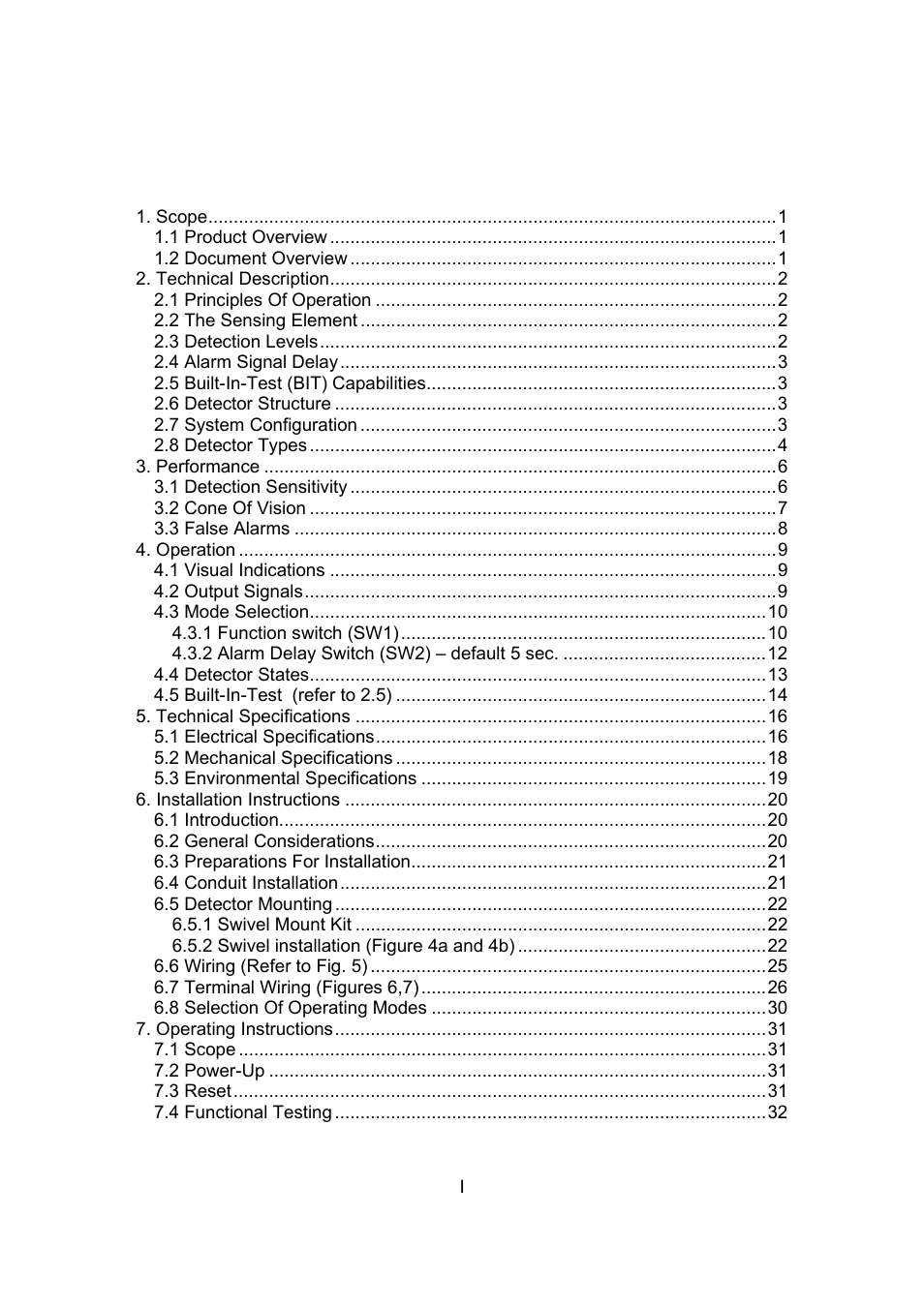 Spectrex 20/20U (UB) - UV Flame Detector User Manual | Page 5 / 57