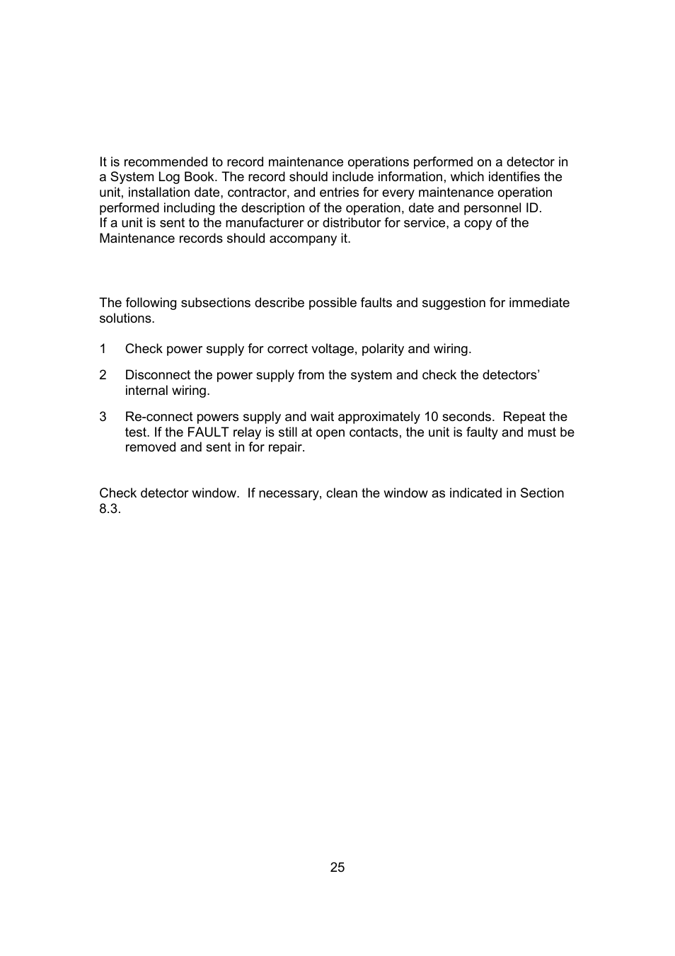 5 maintenance records, 6 troubleshooting | Spectrex 20/20F - Fast UV/IR Flame Detector User Manual | Page 31 / 45