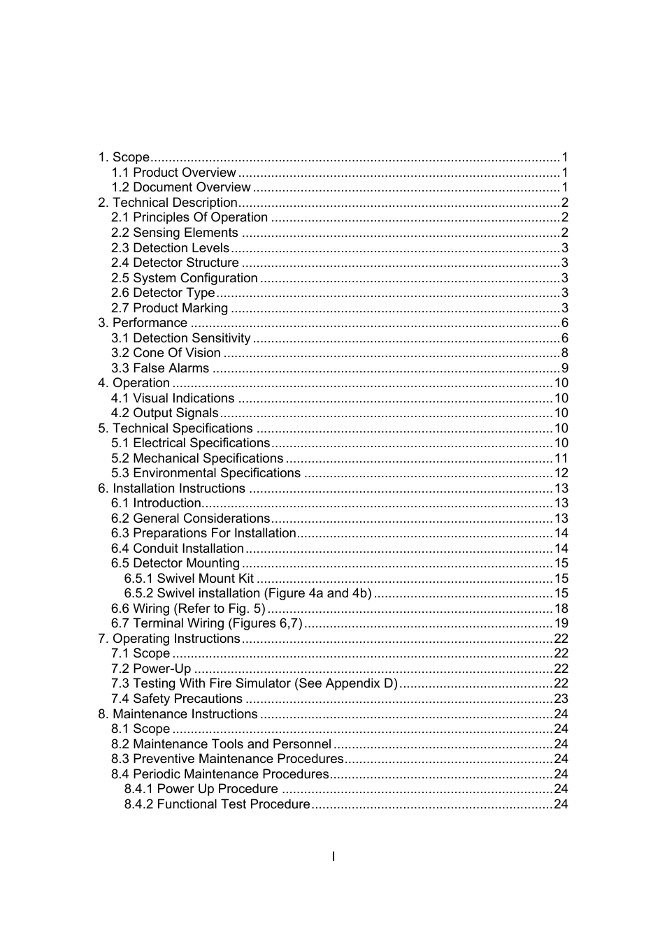 Spectrex 20/20F - Fast UV/IR Flame Detector User Manual | Page 5 / 45