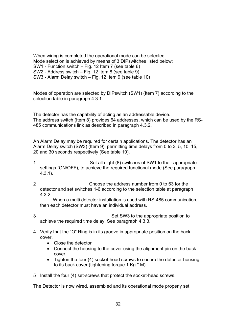 Spectrex 20/20R - Single IR Flame Detector User Manual | Page 40 / 62