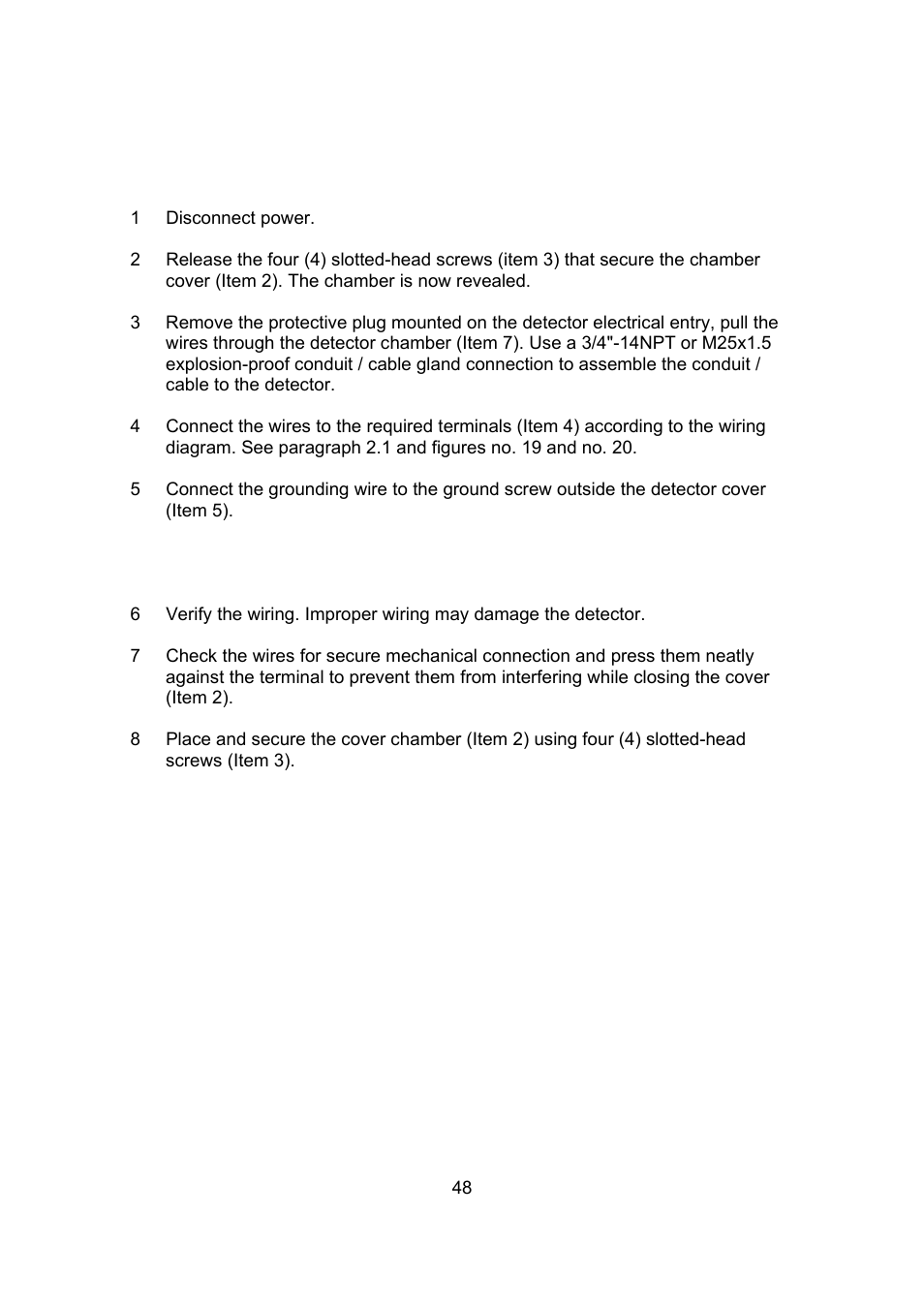 Spectrex 20/20R - Single IR Flame Detector User Manual | Page 56 / 62