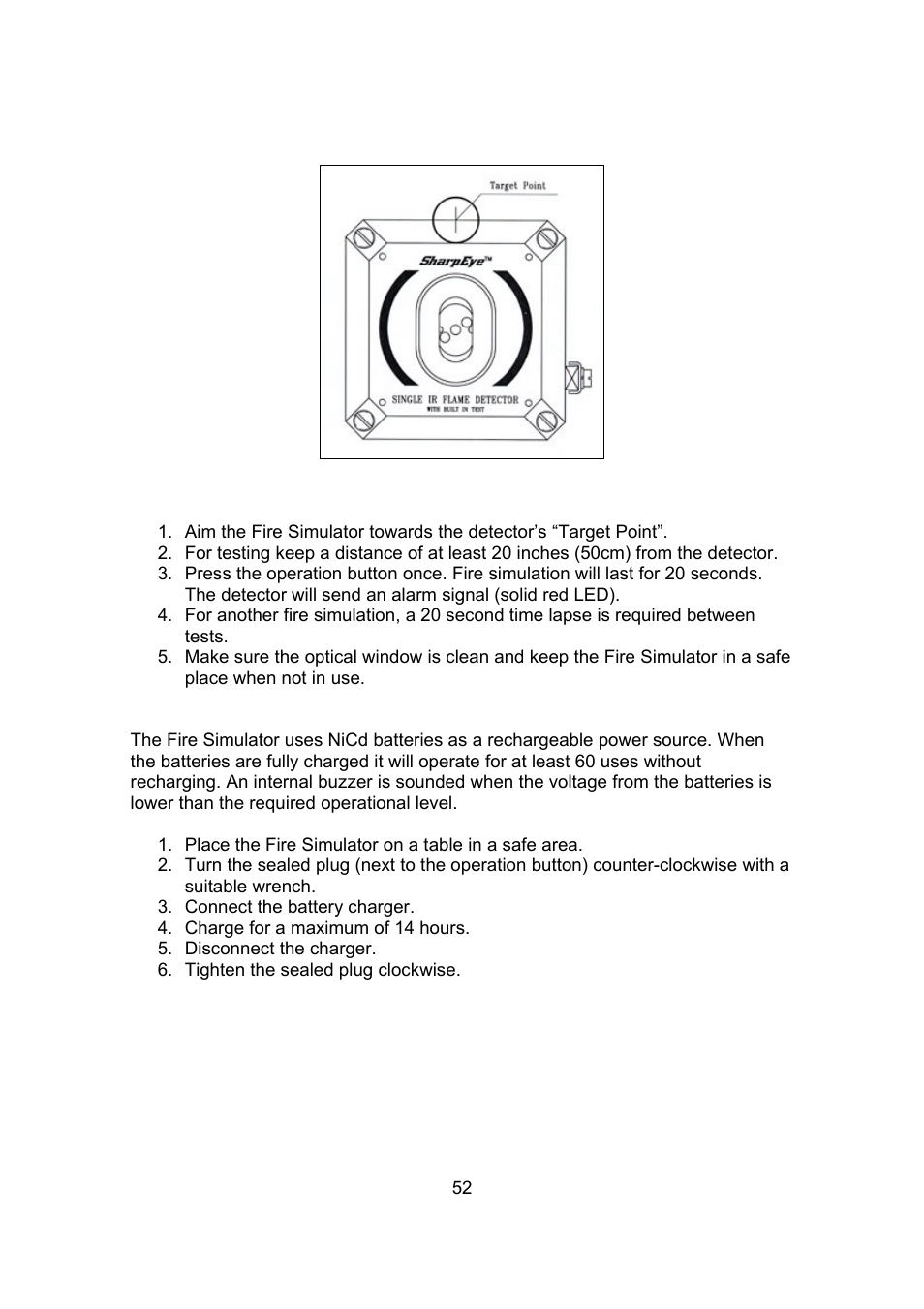 Spectrex 20/20R - Single IR Flame Detector User Manual | Page 60 / 62