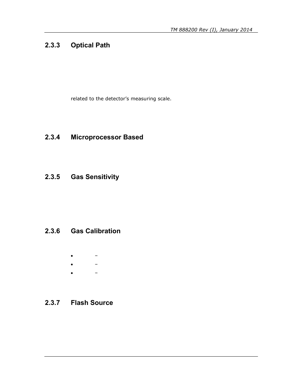 3 optical path, 4 microprocessor based, 5 gas sensitivity | 6 gas calibration, 7 flash source, Optical path, Microprocessor based, Gas sensitivity, Gas calibration, Flash source | Spectrex Quasar 900 Open-Path Gas Detection System User Manual | Page 17 / 72