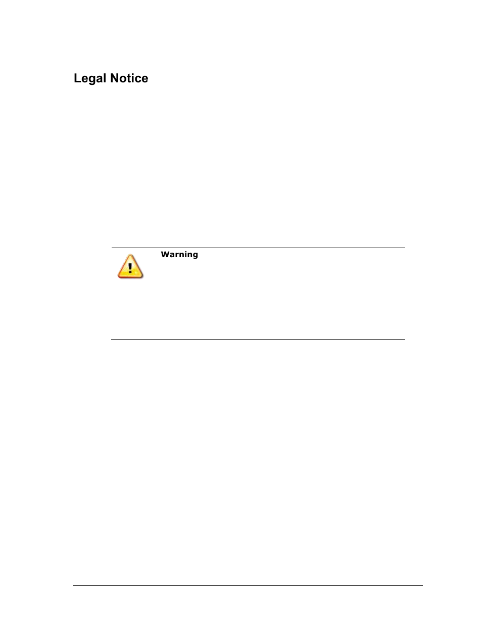 Legal notice | Spectrex Quasar 900 Open-Path Gas Detection System User Manual | Page 3 / 72