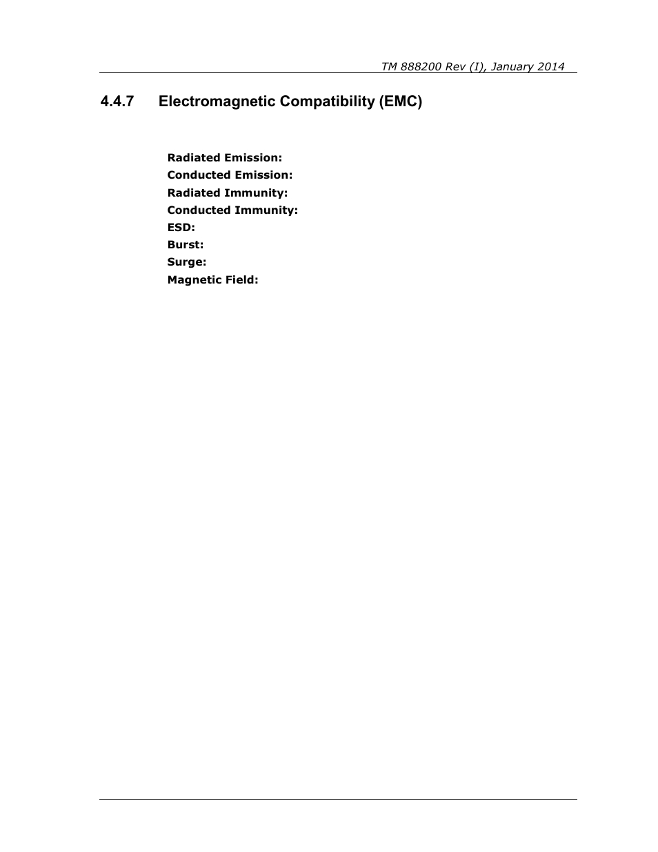 7 electromagnetic compatibility (emc), Electromagnetic compatibility (emc) | Spectrex Quasar 900 Open-Path Gas Detection System User Manual | Page 35 / 72