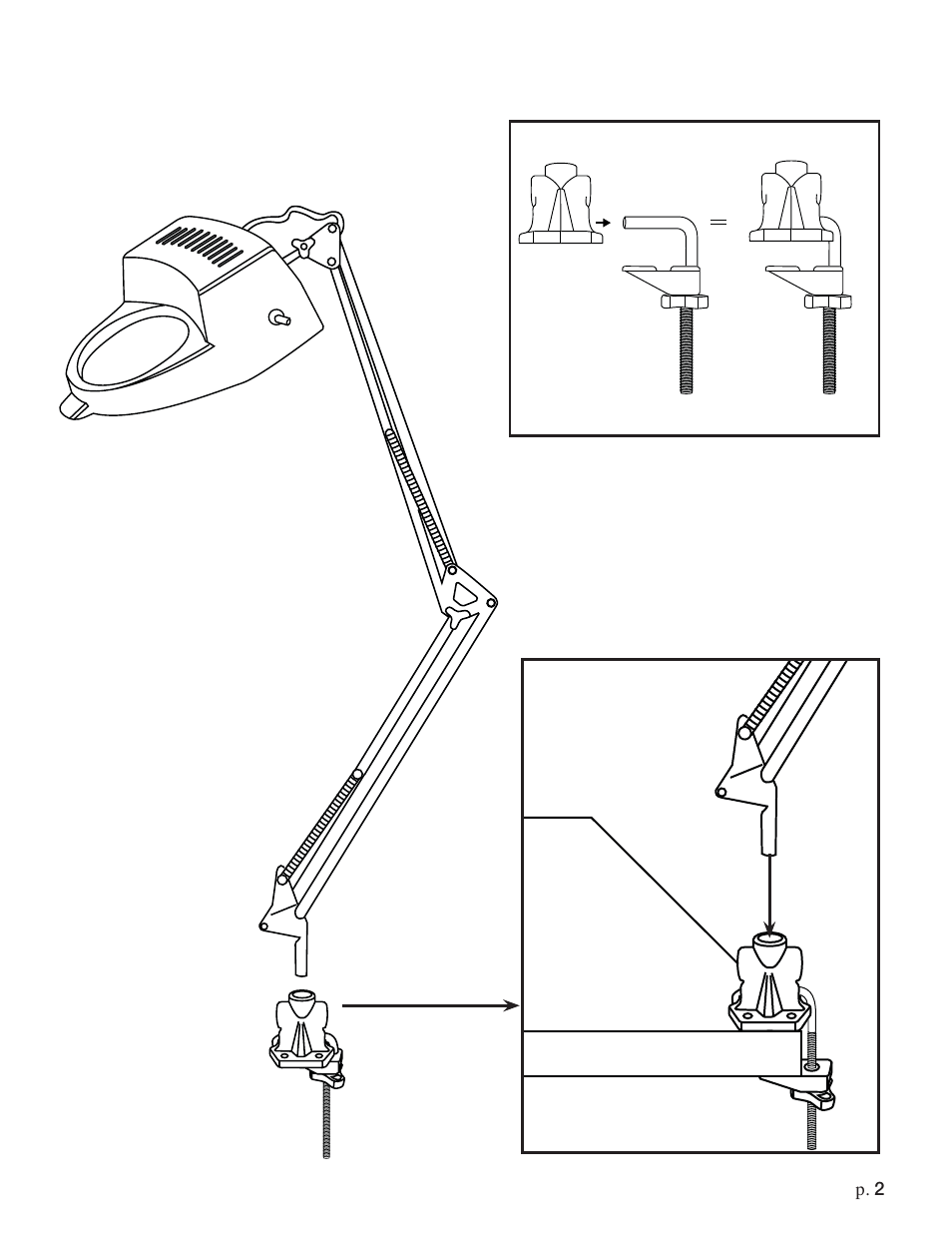 Studio Designs Magnifying Lamp w/ Bulb User Manual | Page 2 / 3