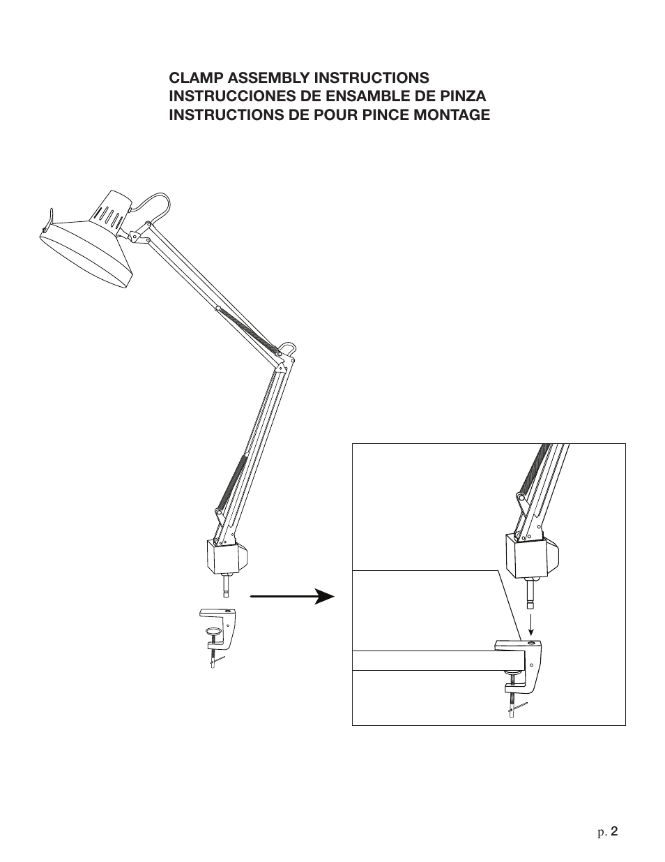 Studio Designs Studio Combo Lamp User Manual | Page 2 / 3