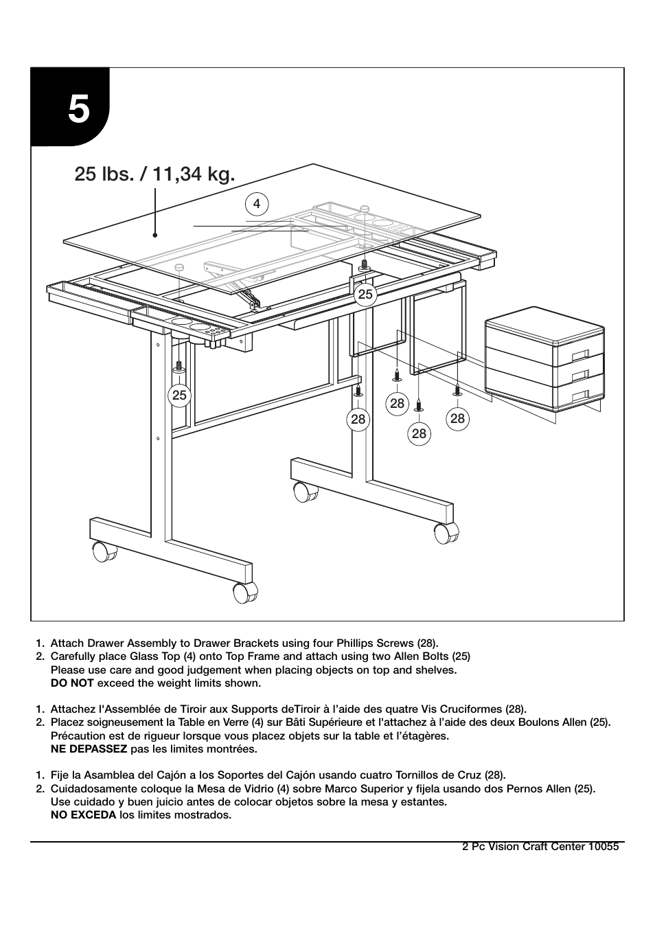 Studio Designs 2 Pc Vision Craft Center User Manual | Page 11 / 14