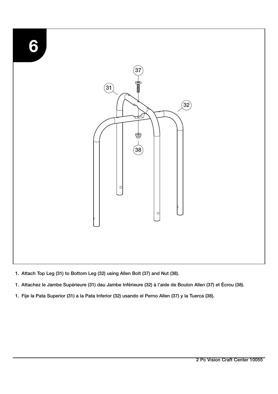 Studio Designs 2 Pc Vision Craft Center User Manual | Page 12 / 14