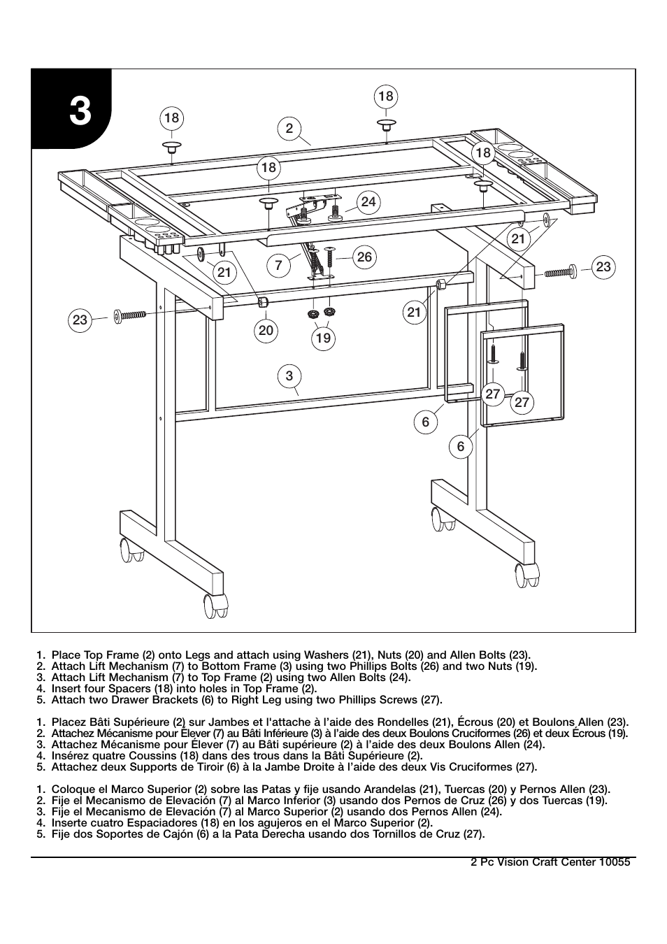 Studio Designs 2 Pc Vision Craft Center User Manual | Page 9 / 14