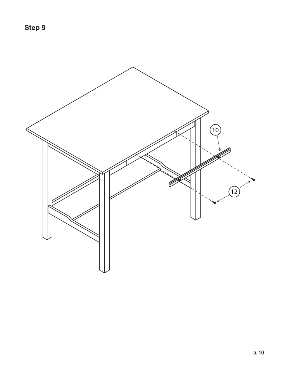 Studio Designs Americana II Drafting Table – 30 x 42 inches User Manual | Page 10 / 11