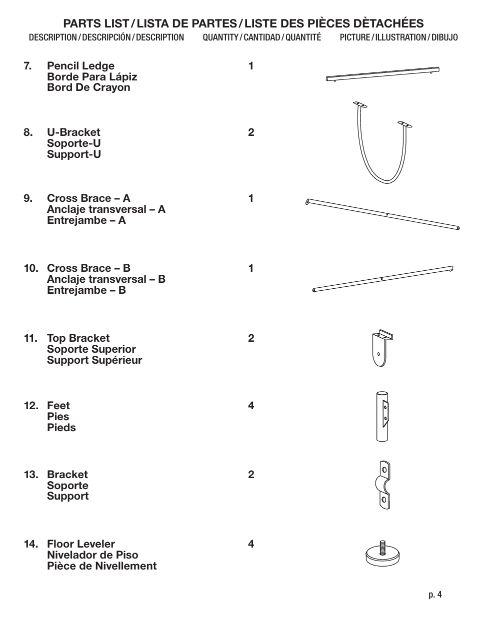 Studio Designs Aries Glass Top Drafting Table User Manual | Page 4 / 11