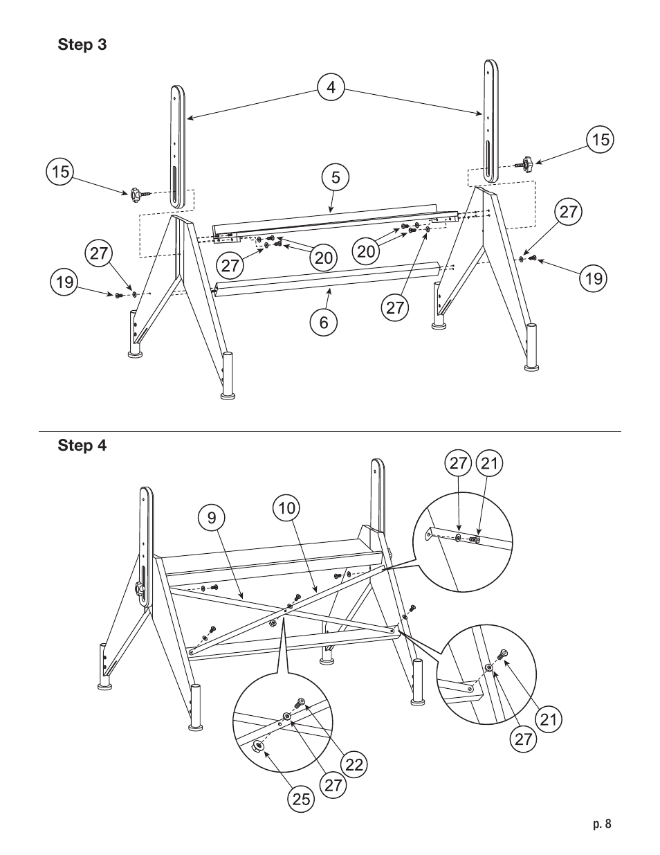 Studio Designs Aries Glass Top Drafting Table User Manual | Page 8 / 11