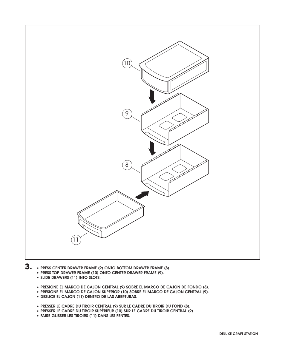 Studio Designs Deluxe Craft Station User Manual | Page 8 / 12