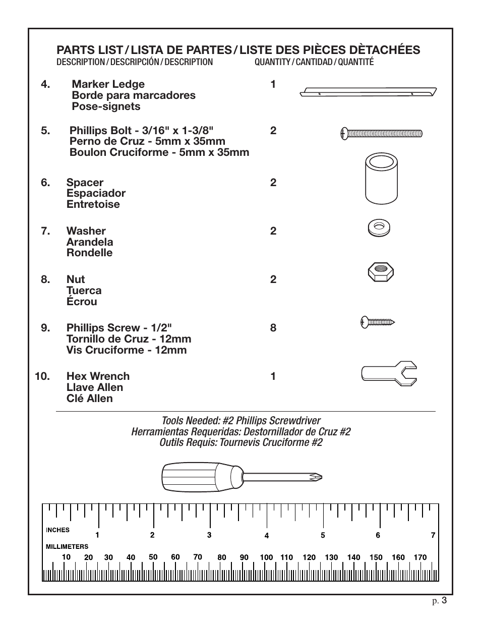 Studio Designs Deluxe Presentation Easel User Manual | Page 3 / 6