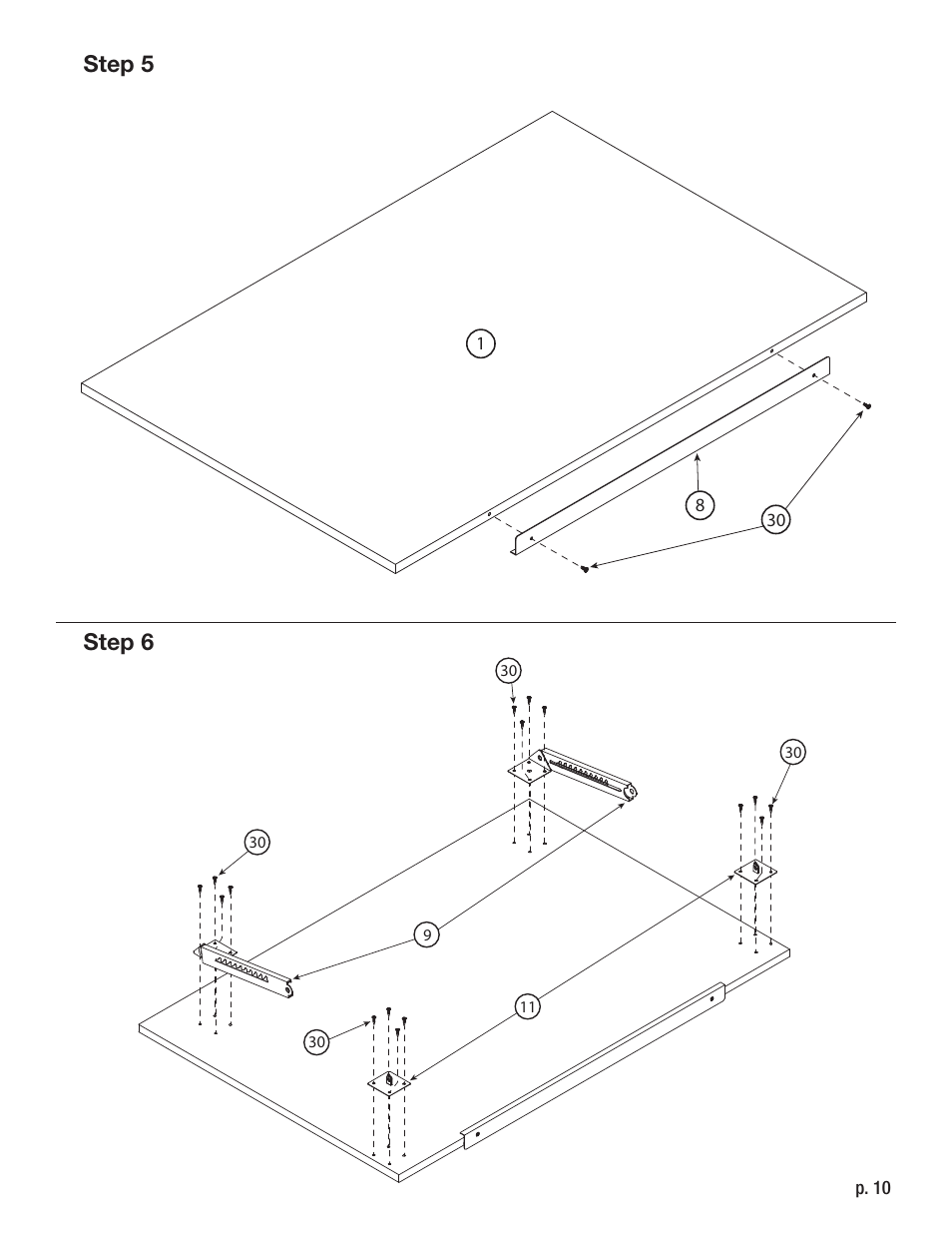 Step 6, Step 5 | Studio Designs Eclipse Craft Center User Manual | Page 10 / 14