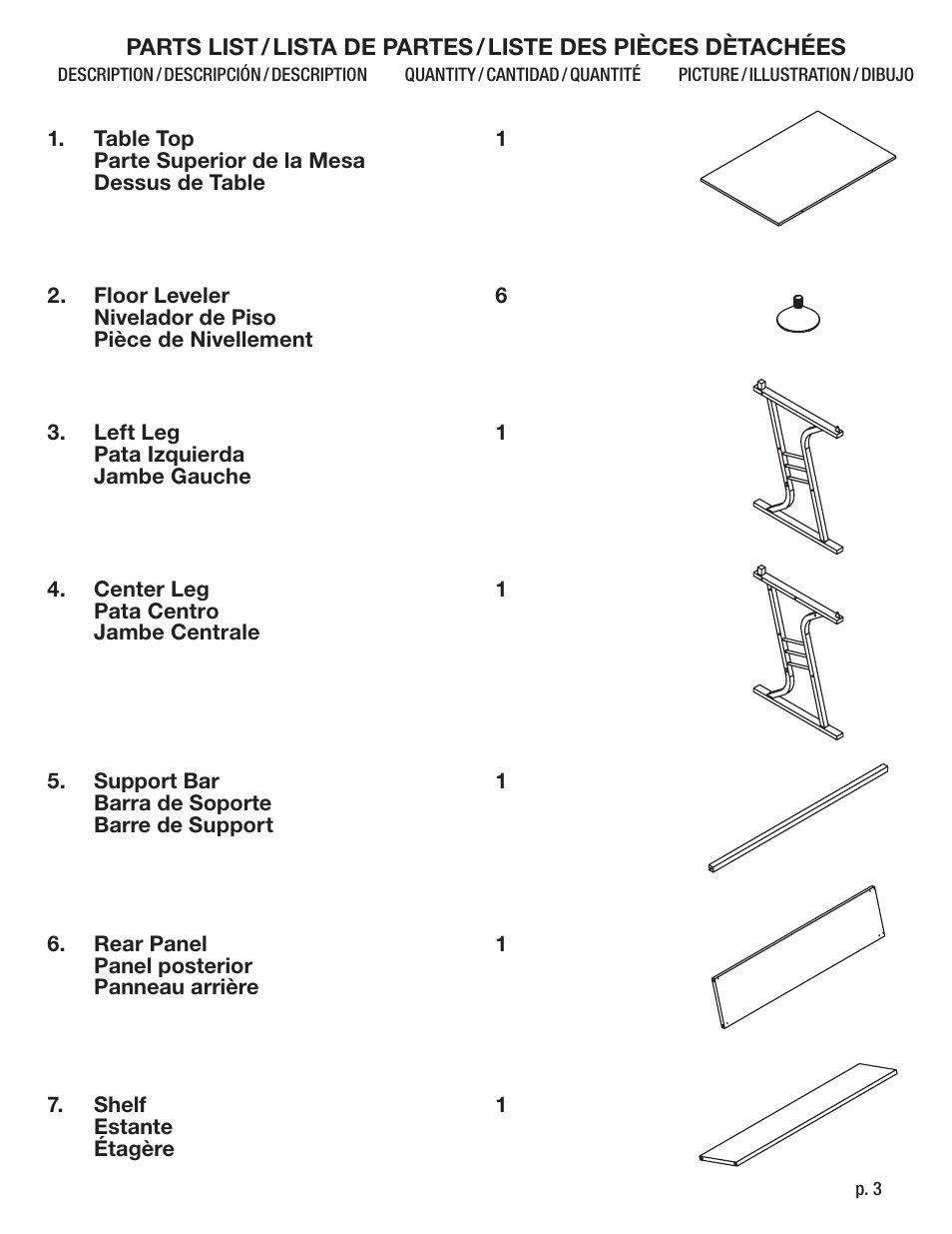 Studio Designs Eclipse Craft Center User Manual | Page 3 / 14