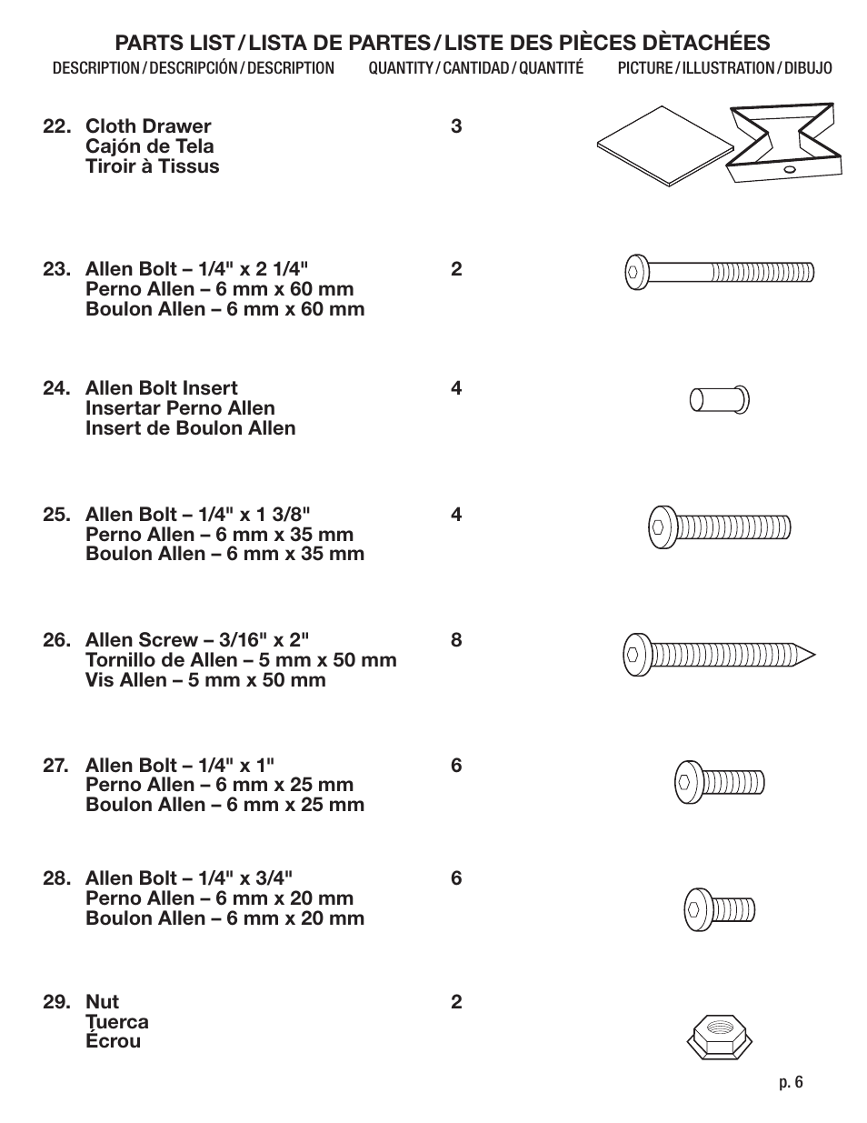 Studio Designs Eclipse Craft Center User Manual | Page 6 / 14