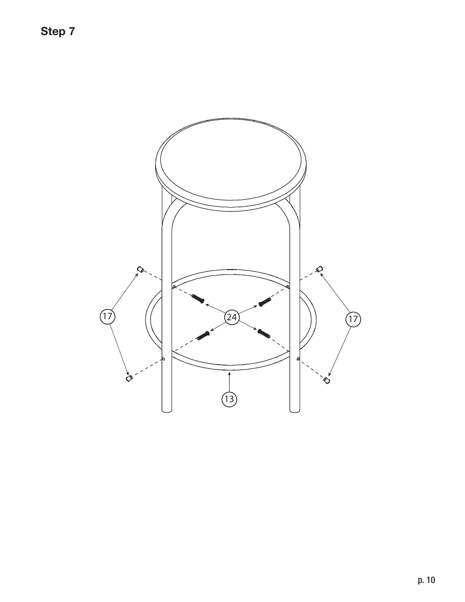 Studio Designs Eclipse Table with Stool User Manual | Page 10 / 11