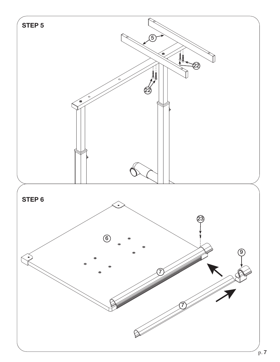 Studio Designs Europa Split Top Desk User Manual | Page 7 / 10