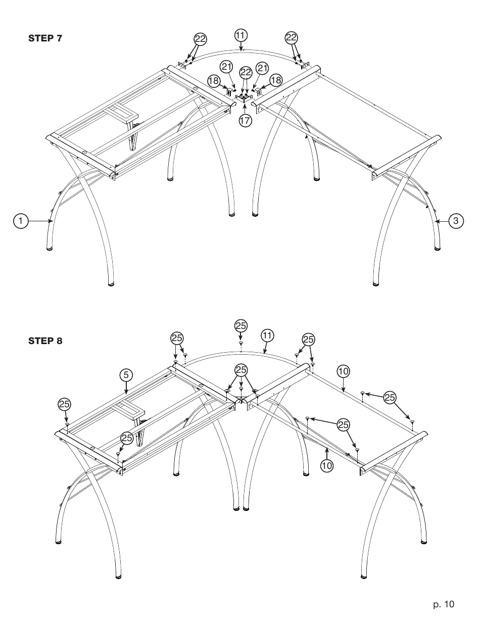 Studio Designs Futura LS WorkCenter with Tilt User Manual | Page 10 / 12