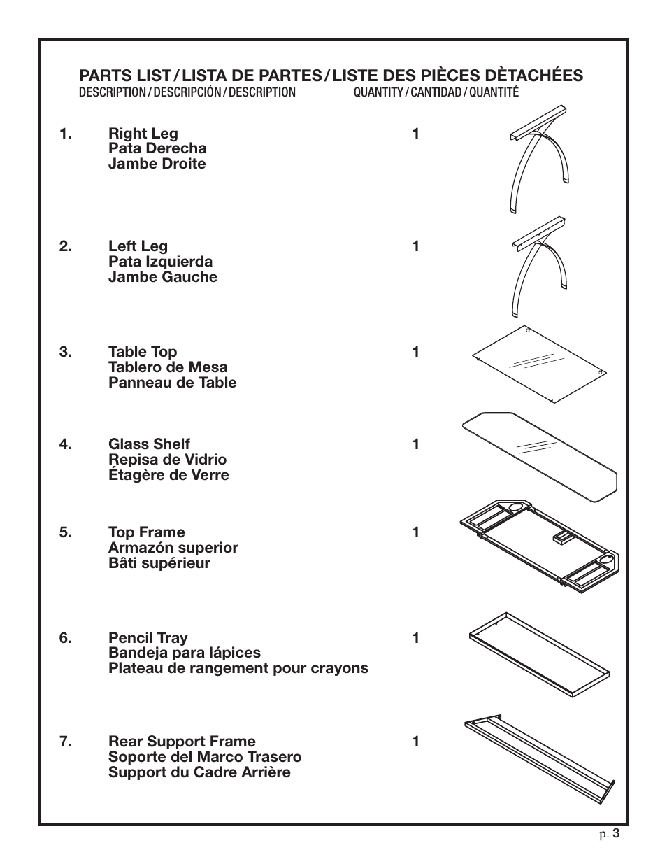 Studio Designs Futura Tower User Manual | Page 3 / 17