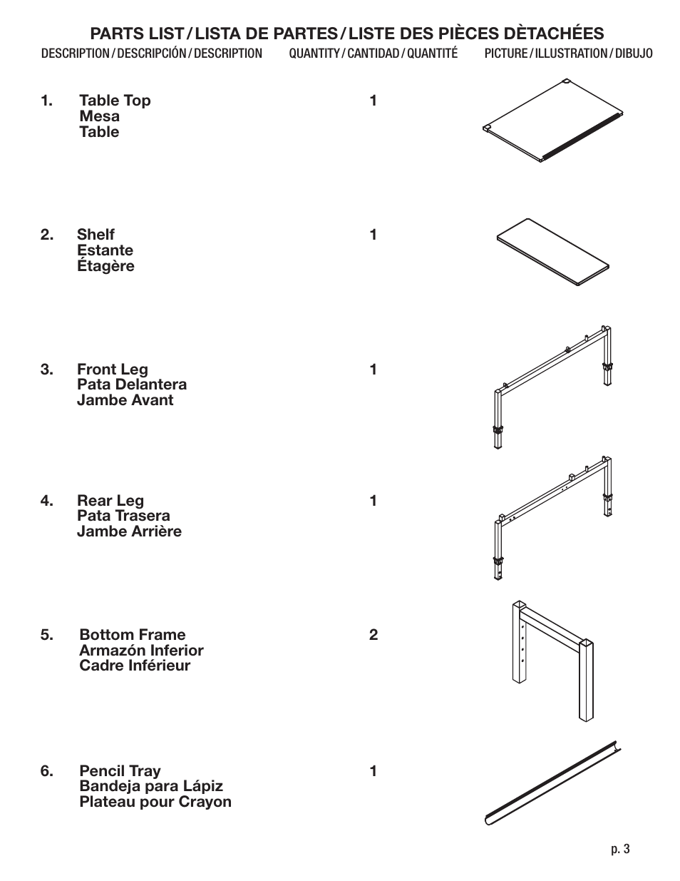 Studio Designs Graphix II Workstation – 24 x 36 inches User Manual | Page 3 / 10