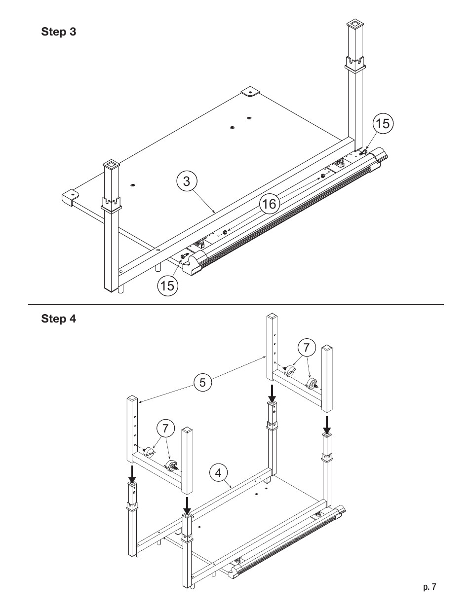 Studio Designs Graphix II Workstation – 24 x 36 inches User Manual | Page 7 / 10