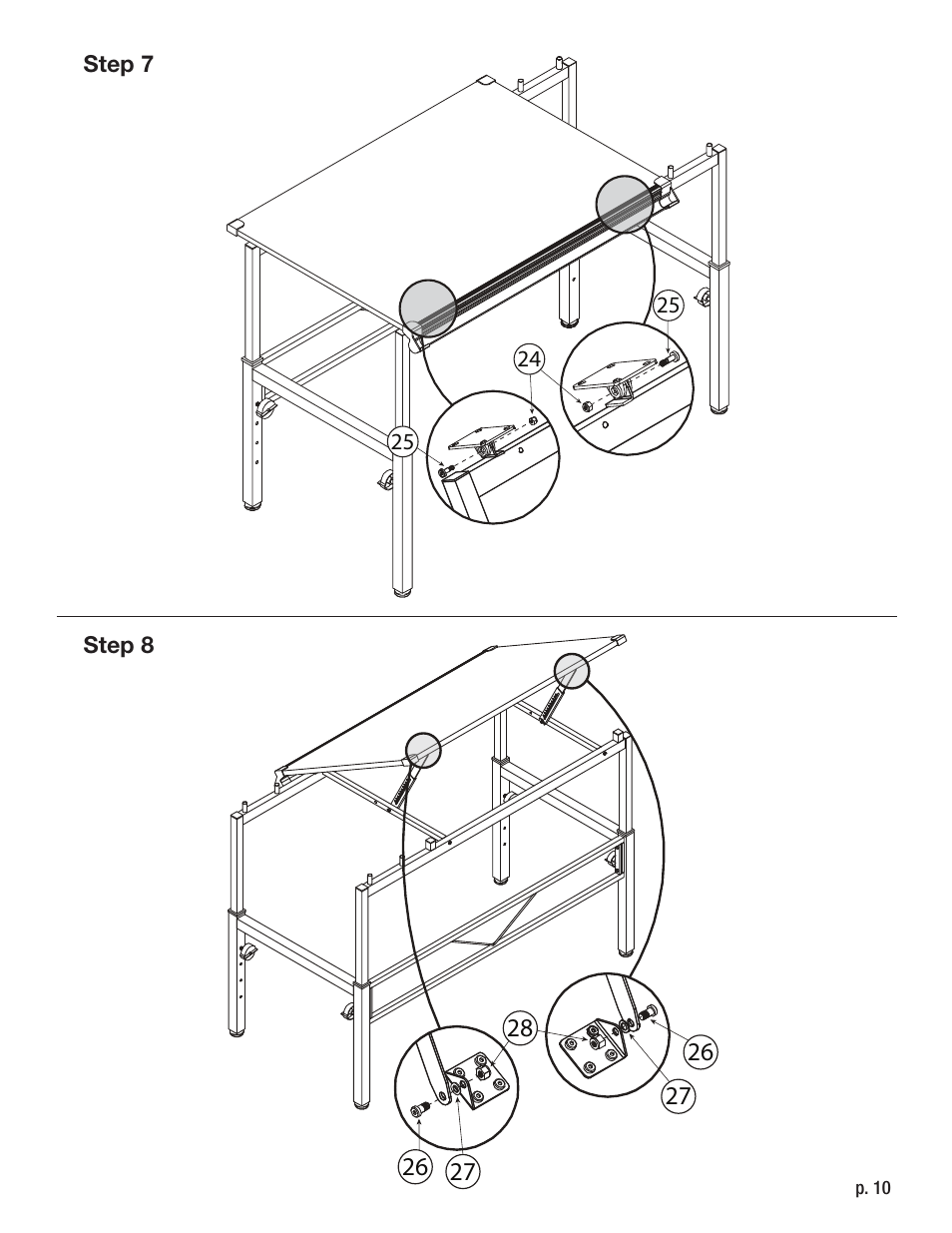 Studio Designs Graphix II Workstation – 30 x 42 inches User Manual | Page 10 / 12